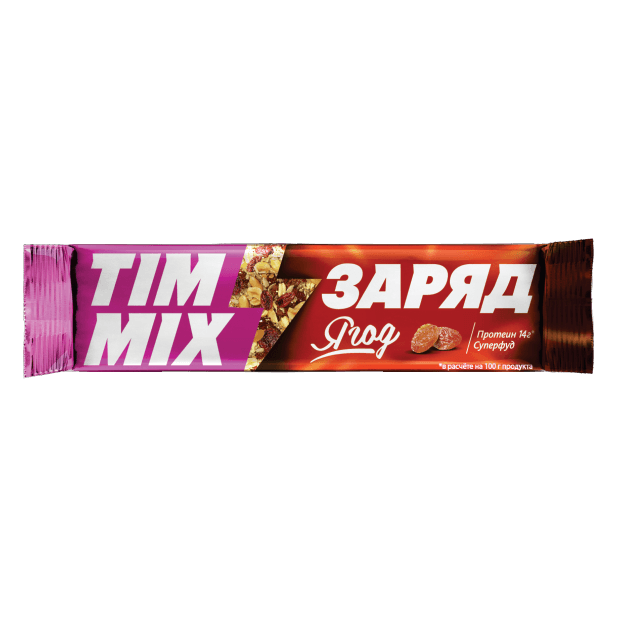 Козинак мягкий «TIM MIX — Заряд ягод» батончик, 40 г