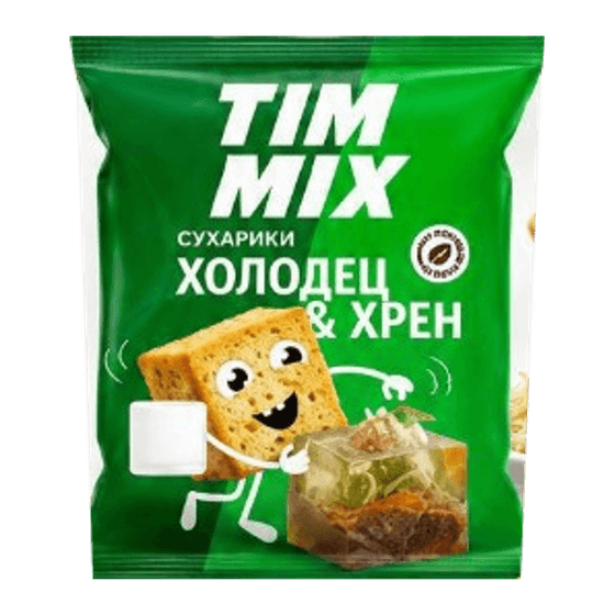 Сухарики TIM MIX со вкусом холодца и хрена